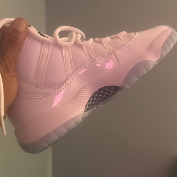 Jordan Kids White and Light Blue Sneakers - Picture 2 of 2